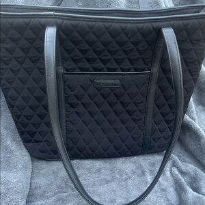 Vera Bradley Black Quilted Large Tote